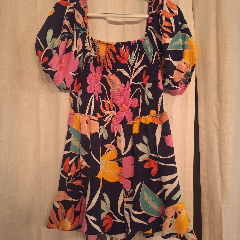 She + Sky Multicolor Floral Jumpsuit